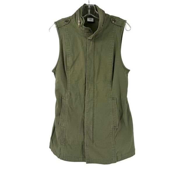 Cabi Explorer Green Zippered Utility Vest With Pockets Womens Size Small #5101 - Picture 1 of 9